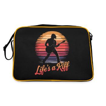Guitar Player: Life's A Riff Art - Retro Bag - black/gold - Back