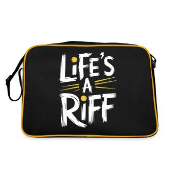 Guitar Player: Life's A Riff Artwork - Retro Bag - black/gold - Back