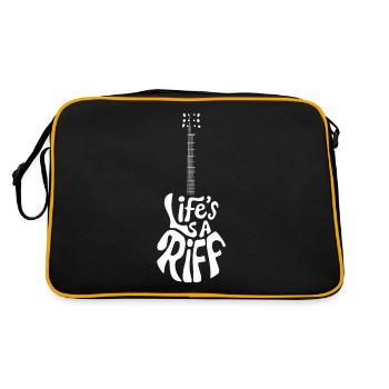 Guitar Player Way of Life Riff - Sac Retro - noir/or - Dos