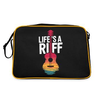 Guitar Player Attitude to Life: Life's A Riff - Retro Bag - black/gold - Back