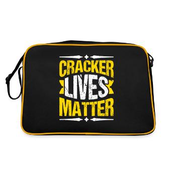La vie des crackers est importante - Sac Retro - noir/or - Dos