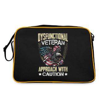 Vétéran Médicamenté Dysfonctionnel - Sac Retro - noir/or - Dos