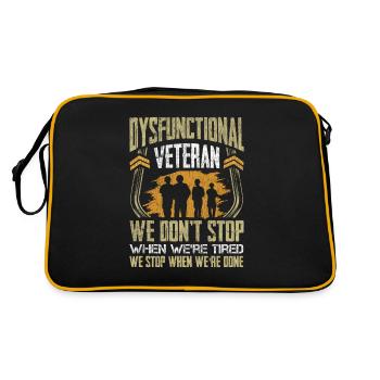Vétéran Médicamenté Dysfonctionnel - Sac Retro - noir/or - Dos