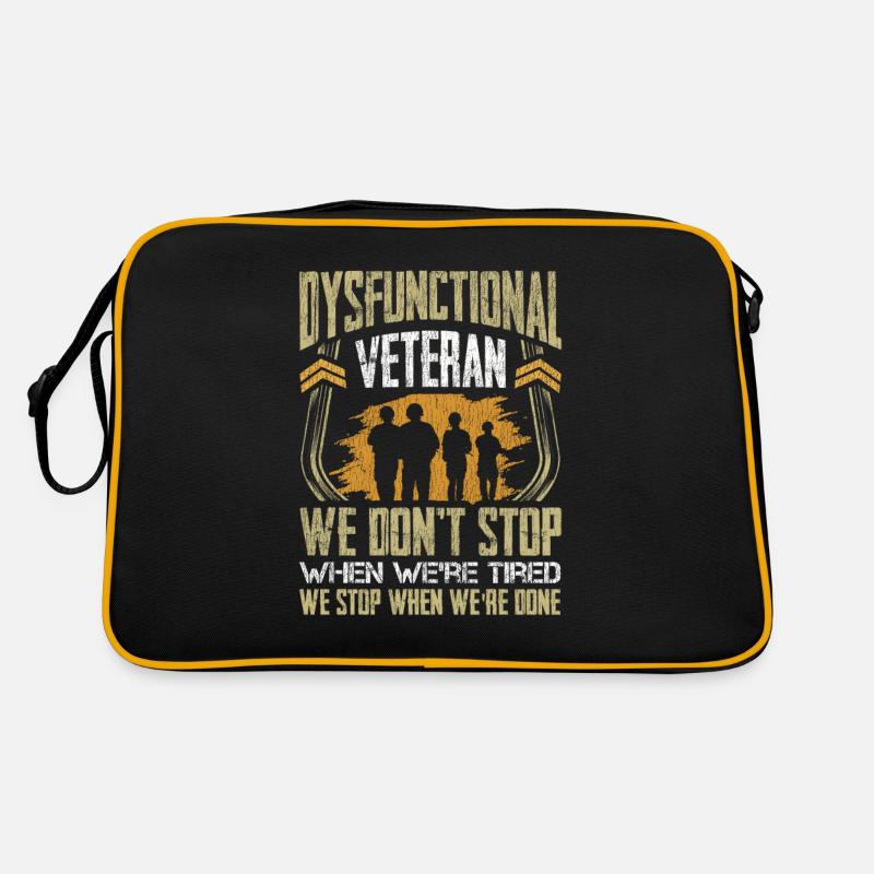 Veteran Medicated Dysfunctional Retro Tasche