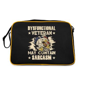 Vétéran Médicamenté Dysfonctionnel - Sac Retro - noir/or - Dos