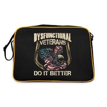 Vétéran Médicamenté Dysfonctionnel - Sac Retro - noir/or - Dos