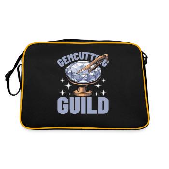 Gemstone cutter team - Retro Bag - black/gold - Back