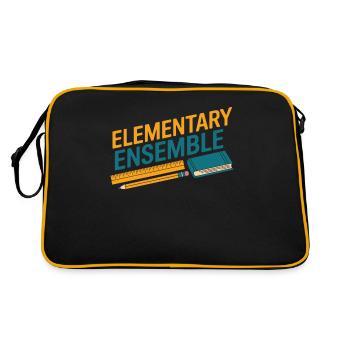 Équipe d’enseignants de l’école primaire - Sac Retro - noir/or - Dos