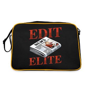 Editor Team - Retro Bag - black/gold - Back