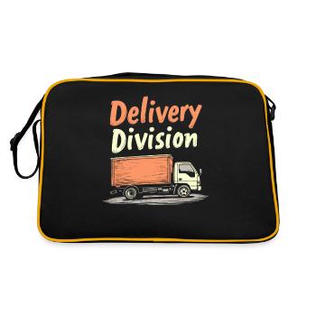 Delivery Driver Team - Retro Bag - black/gold - Back