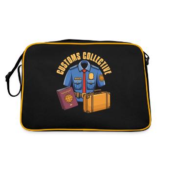 Équipe d’agents des douanes - Sac Retro - noir/or - Dos
