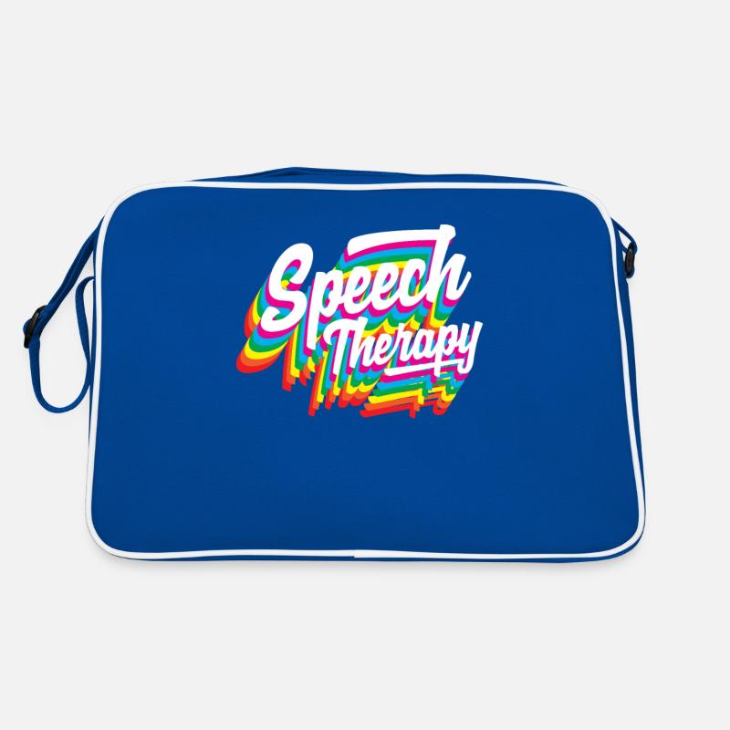 Sprachtherapeut Regenbogen Design Retro Tasche