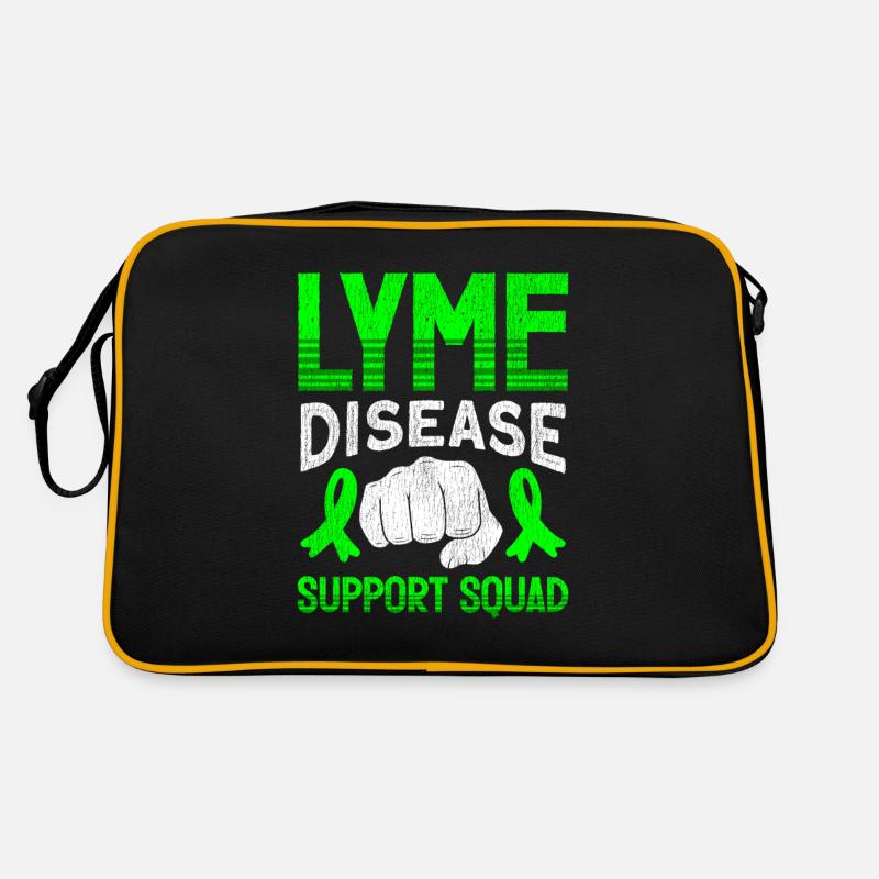 Tragen Sie Green Lyme Disease Awareness Retro Tasche
