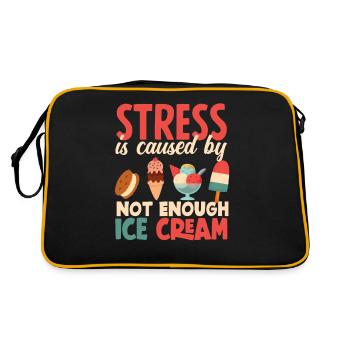 Stress dû au manque d’amateurs de glaces - Sac Retro - noir/or - Dos