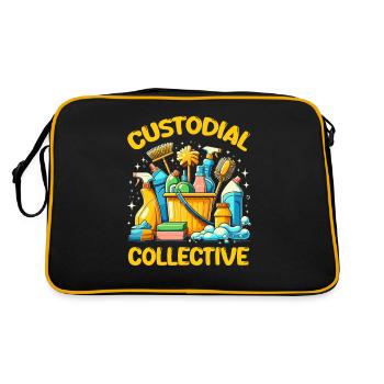 Custodian Bank Team - Retro Bag - black/gold - Back