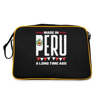 Pérou Cadeau péruvien - Sac Retro - noir/or - Dos