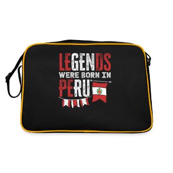 Pérou Cadeau péruvien - Sac Retro - noir/or - Dos