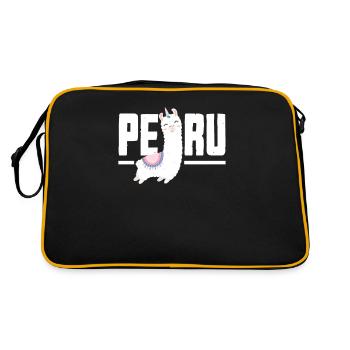 Pérou Cadeau péruvien - Sac Retro - noir/or - Dos