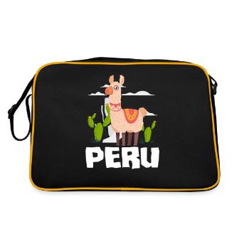 Pérou Cadeau péruvien - Sac Retro - noir/or - Dos