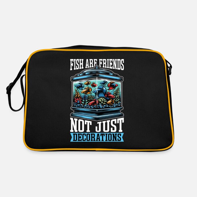 Passionné d’aquarium Les poissons sont des amis pisciculteurs Sac Retro