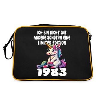 Edition Limitée 1983 Anniversaire Né 1983 - Sac Retro - noir/or - Dos