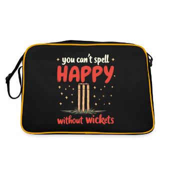 Cricket - Retro Tasche - Schwarz/Gold - Hinten
