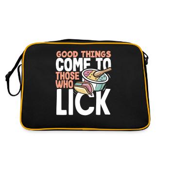 De bonnes choses pour les amateurs de glaces - Sac Retro - noir/or - Dos