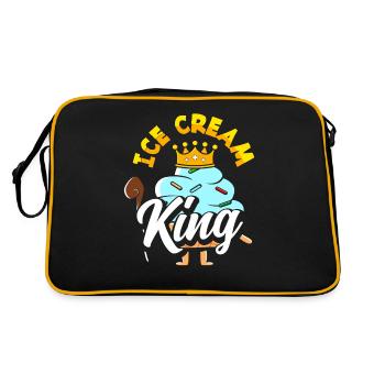 Couronne de roi des amateurs de crème glacée - Sac Retro - noir/or - Dos