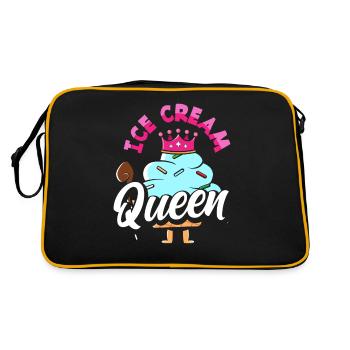 Reine de la crème glacée pour les amateurs de crème glacée - Sac Retro - noir/or - Dos
