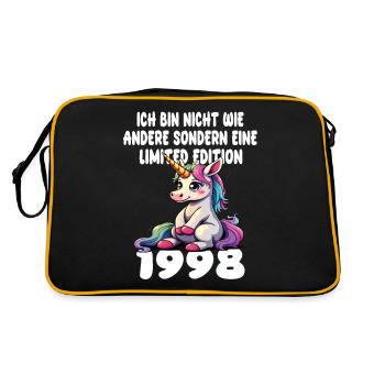 Edition Limitée 1998 Anniversaire 1998 Naissance - Sac Retro - noir/or - Dos