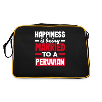 Pérou Cadeau péruvien - Sac Retro - noir/or - Dos