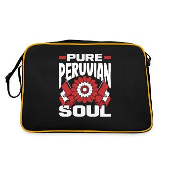 Pérou Cadeau péruvien - Sac Retro - noir/or - Dos