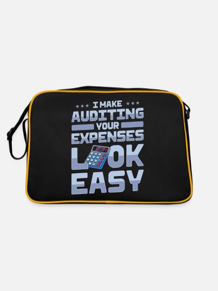 Wirtschaftsprüfer - Retro Tasche - Schwarz/Gold