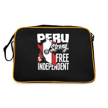 Pérou Cadeau péruvien - Sac Retro - noir/or - Dos