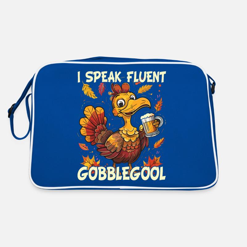 Gobblegool Turkeyday Thanksgiving Retro Tasche