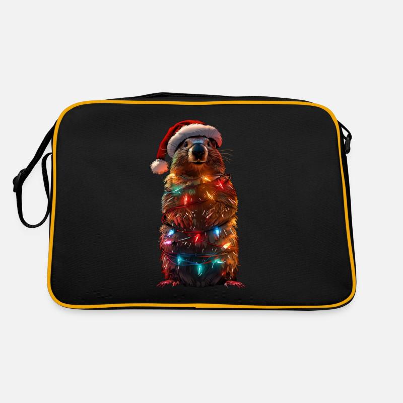 Noël de la marmotte Sac Retro
