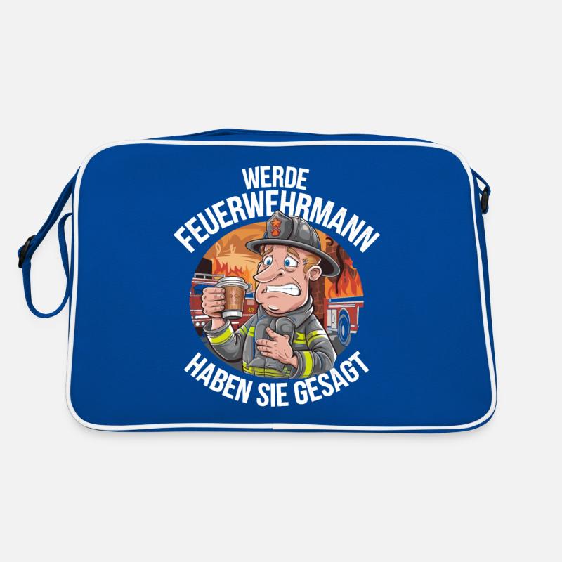 Become a Firefighter You Said Funny Retro Bag