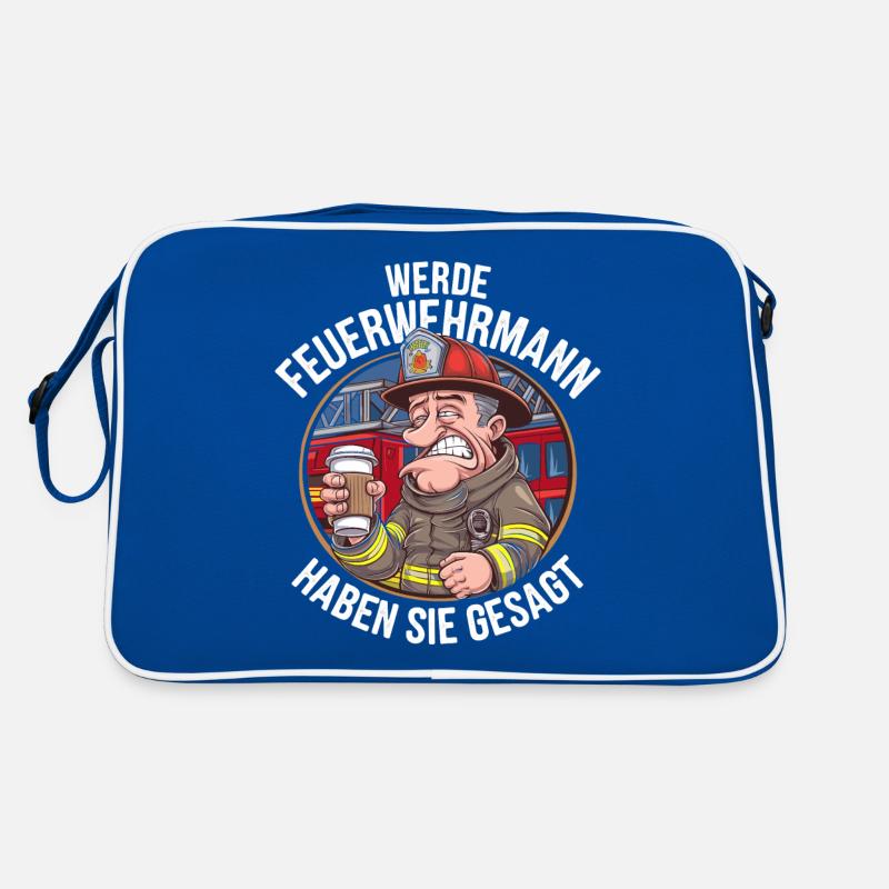 Become a Firefighter You Said Funny Retro Bag