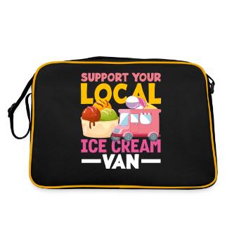 Soutenez votre amateur de glaces Van - Sac Retro - noir/or - Dos