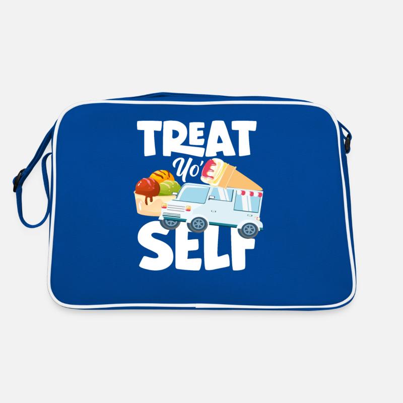 Eiscreme Liebhaber Eiswagen Eis Retro Tasche