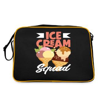 Cream Squad pour les amateurs de glaces - Sac Retro - noir/or - Dos