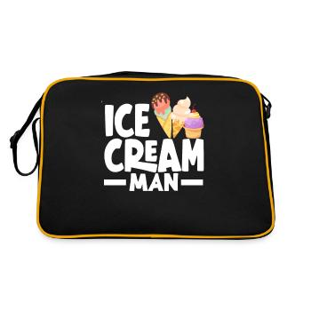 Amateur de crème glacée Cream Man - Sac Retro - noir/or - Dos