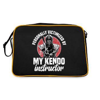 Personal victim of my kendo teacher - Retro Bag - black/gold - Back