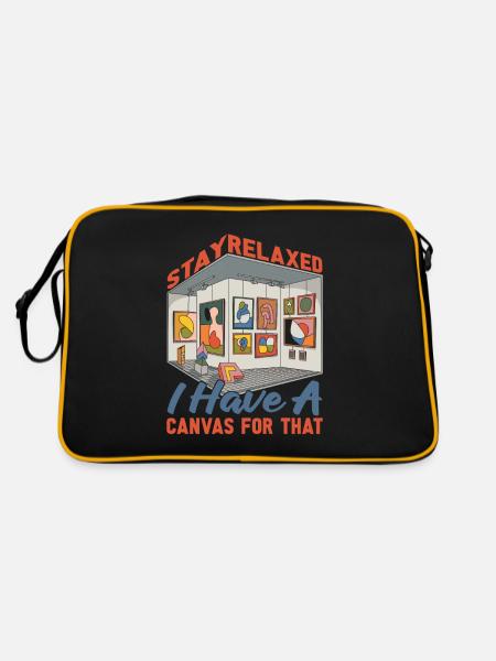 Art dealer - Retro Bag - black/gold - Back