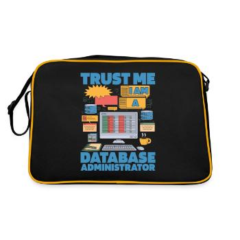 Database Administrator - Retro Bag - black/gold - Back