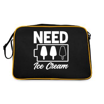 Les amateurs de crème glacée ont besoin de crème glacée - Sac Retro - noir/or - Dos