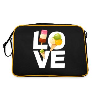 L’amour pour les amateurs de glaces - Sac Retro - noir/or - Dos