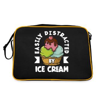 Amateur de crème glacée Distraction Léger - Sac Retro - noir/or - Dos