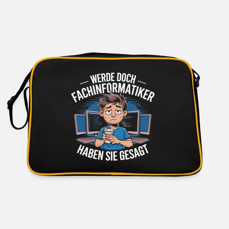 Become an IT Specialist Funny IT Nerd Retro Bag
