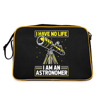 Astronom - Retro Tasche - Schwarz/Gold - Hinten